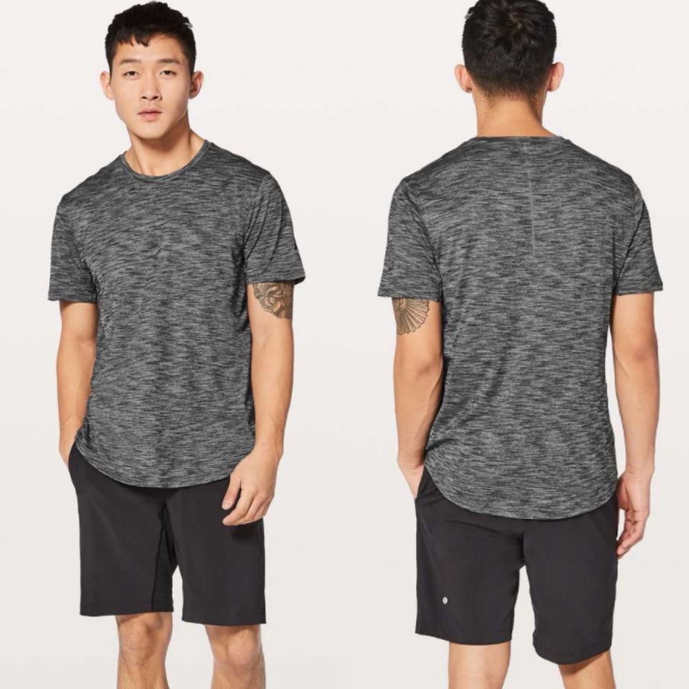 lululemon Men’s Fresh Move Short Sleeve Shirt Black Large